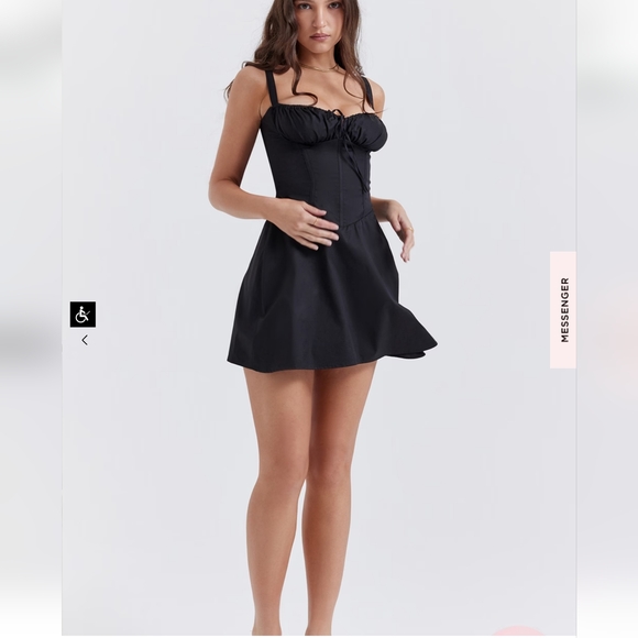 House of CB 'Carlotta' Black Corset Mini Dress - Picture 9 of 16